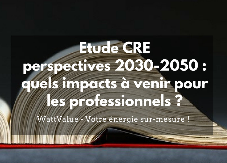 Etude CRE perspectives 2030-2050 : quels impacts à venir pour les professionnels ?