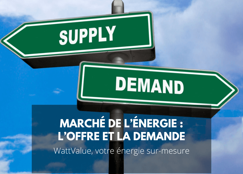 Marché de l’énergie : l’offre et la demande